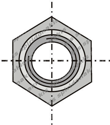 Παξιμάδι Din 934 8.8 M16x1,5
