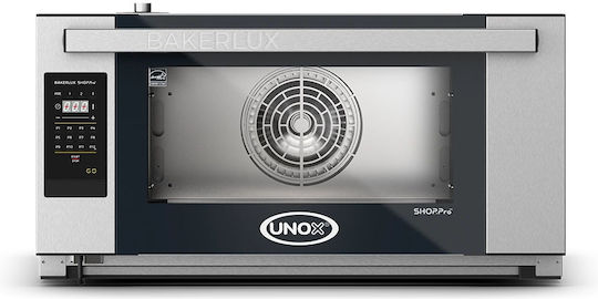 Electric Convection Oven 3 Trays Unox Countertop Bakerlux Shop.pro Go Xefr-03eu-egdn