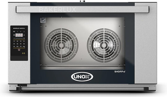 Electric Convection Oven 4 Trays Unox Countertop Bakerlux Shop.pro Go Xefr-04eu-egdn