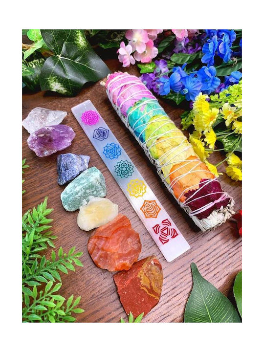 White Sage Smudge Stick Medium16χ3cm Ραβδί Θυμιάματος Λευκό Φασκόμηλο