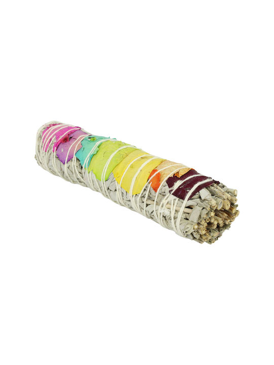 White Sage Smudge Stick Medium16χ3cm Ραβδί Θυμιάματος Λευκό Φασκόμηλο