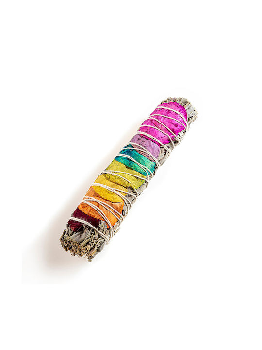 White Sage Smudge Stick Medium16χ3cm Ραβδί Θυμιάματος Λευκό Φασκόμηλο