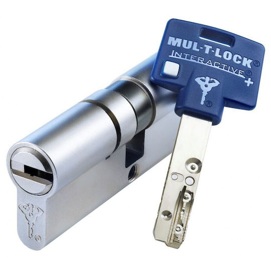 Security Lock for Reinforced Door Cisa + Cylinder Multilock Interactive + Defender Disec Bd200 Pa_color-defender Silver