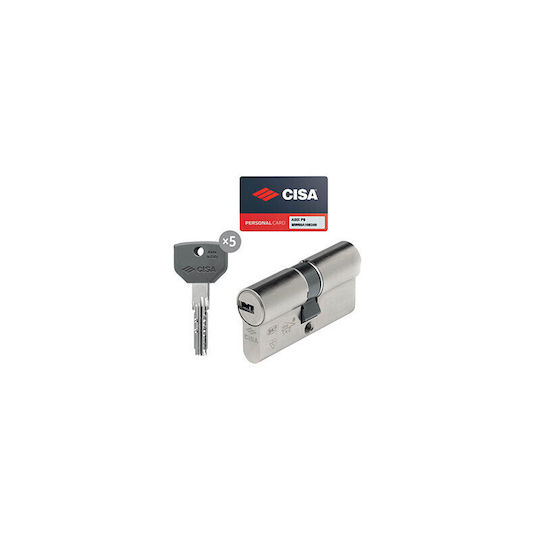 Cisa Asix P8 70mm 30-40 High Security Cylinder Nickel 5 Keys 1.0q311.12.0.1200c5
