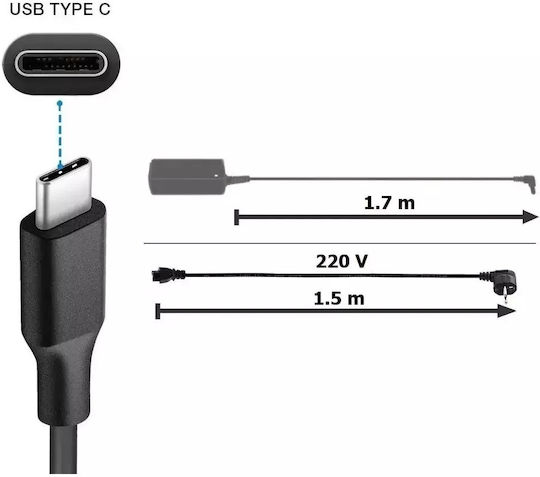Acer USB-C Зарядно за лаптоп 100W 20V 5Спецификация