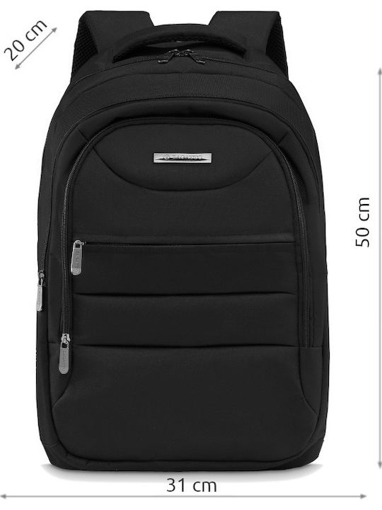Zagatto Wasserdicht Tasche Rucksack für Laptop 17.3" in Schwarz Farbe ZG773