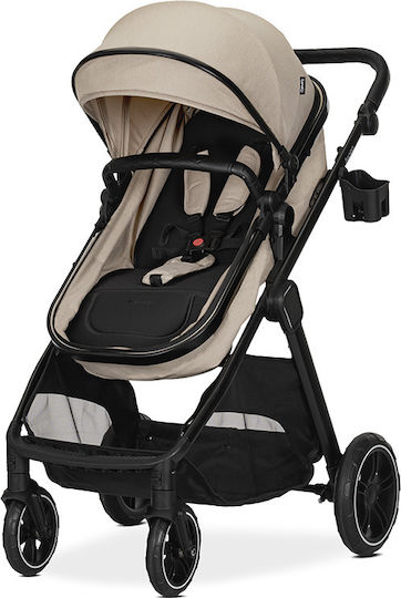 Lorelli Aspen Verstellbar 3 in 1 Baby Kinderwagen Geeignet für Neugeborene Cappuccino