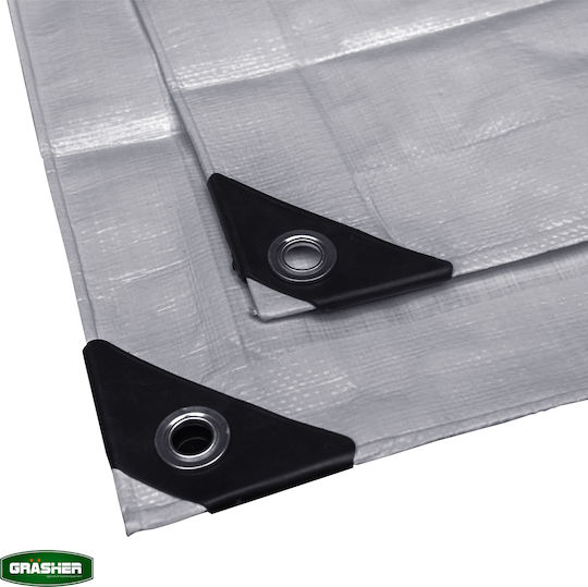 Grasher Waterproof Gray Tarpaulin 120 Gr/m² 2x3m 100237gr