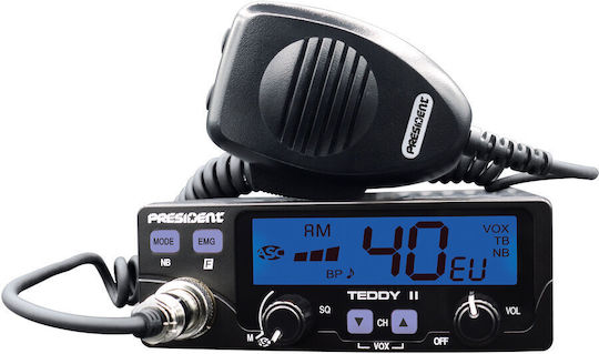 President Teddy II ASC CB Auto Stație Radio Emisie-Recepție Fără Fir 2.5W