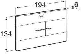 Roca Flush Plate Dual Flush