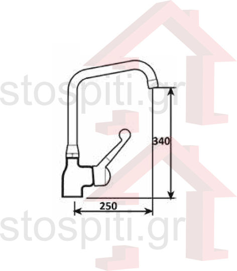 River 867 01/8 Commercial Use Faucet Laundry Battery