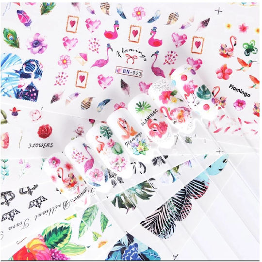 Σετ Σχέδια Water Tranfer Nail Art Νύχια Πάνω 400 Σχέδια 03