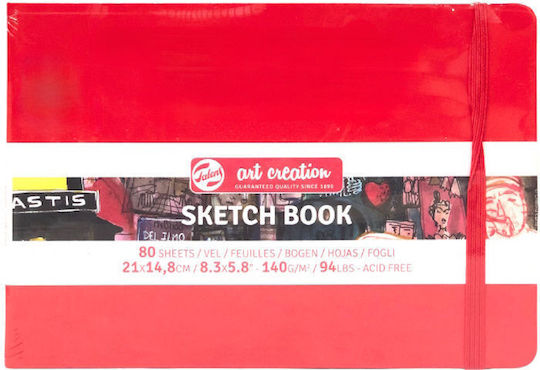Royal Talens Sketch Pad Sketchbook Art Creation Sketch Book Red A5 21x15cm 140gsm 80 Sheets