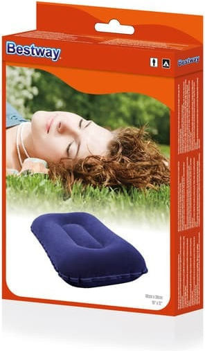 Bestway Selbstaufblasbares Campingkissen Velour 42x26cm Weiß