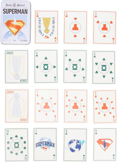 Paladone Dc Superman Playing Cards In A Tin Pp14695smt