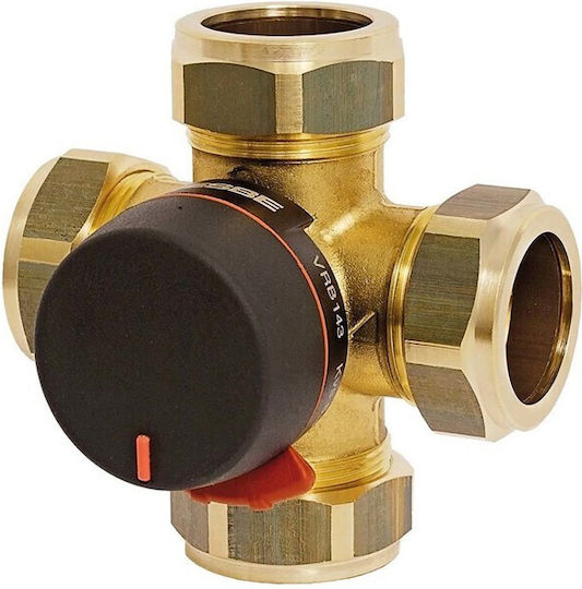 Esbe Vrb 143 Four-Way Rotary Mixing Distribution Valve Type Biv Diameter Dn 20 Φ 22 Connector
