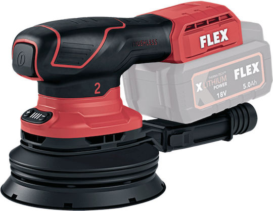 Flex ORE 2-125 18-EC Battery Powered Eccentric Sander 125mm Battery 18V 1x5Ah with Speed Control and with Suction System D00345
