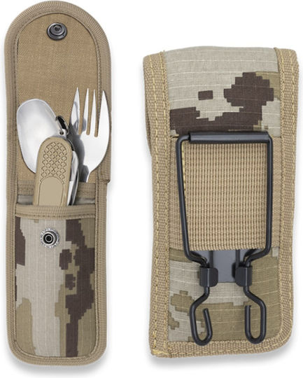 Albainox Camping Cutlery Set Knife Spoon Fork Folding