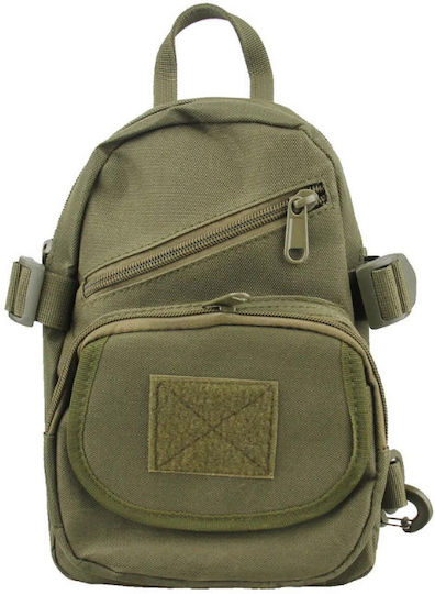 One Strap Bl061 Στρατιωτικό Σακίδιο Πλάτης από Πολυεστέρα Woodland Army Green 7lt