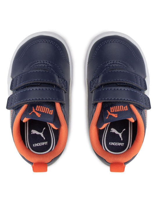 Courtflex Kids Sneakers with Scratch Blue