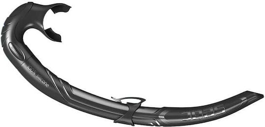 Seac Liquid Black Snorkel Black with Silicone Mouthpiece