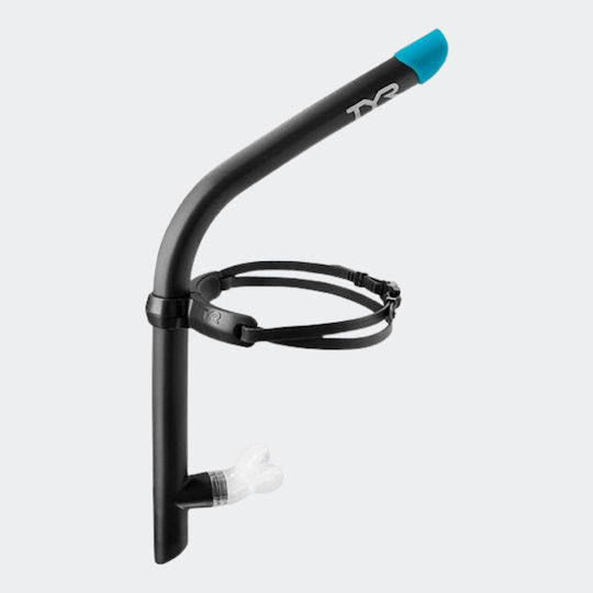 Tyr Ultralite 2.0 Snorkel Black Snorkel With Silicone Mouthpiece