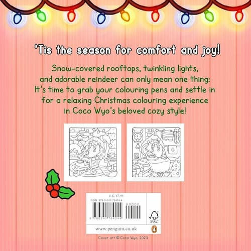 Βιβλίo Ζωγραφικής Anti-Stress Cozy Christmas