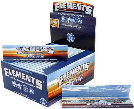 Elements King Size Zigarettenpapiere King Size 33 Blätter 50Stück