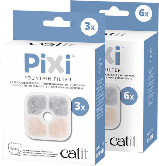 Catit Pixi Ανταλλακτικά Φίλτρα Πολύχρωμο 6τμχ