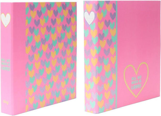 Κλασέρ 2 Κρίκων Α4 Ράχη 8εκ B'log Hearts Ancor
