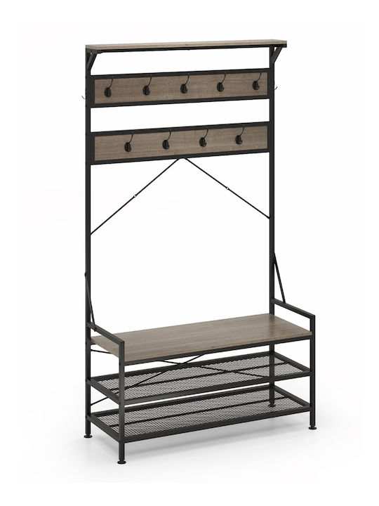 Costway Kleiderständer Gray 102x40x184cm