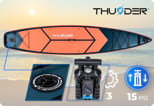 Thunder MISTY Φουσκωτή Σανίδα SUP / Kayak με Μήκος 3.65m Μπλε