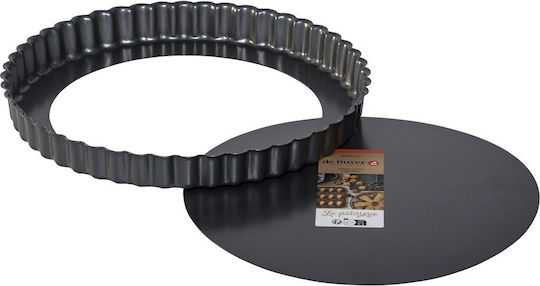 De Buyer Bakeware Tins & Trays for Cake Round Aluminum 24cm