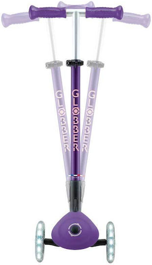 Globber Kinderroller Klappbar Elite Lights 3-Rad Lila