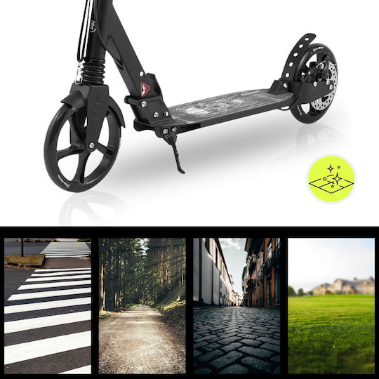 HyperMotion Kinderroller Klappbar Skyline 2-Rad für 6+ Jahre Jahre Schwarz
