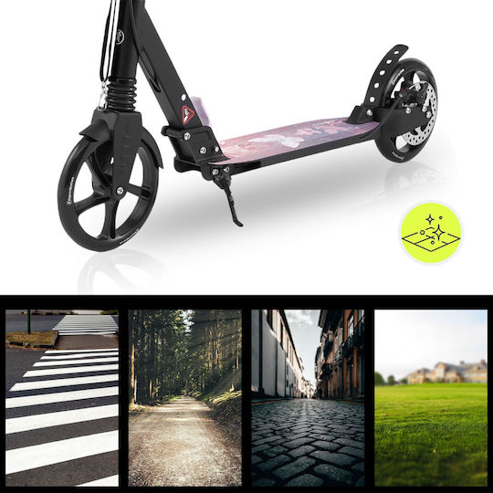 HyperMotion Kids Scooter Foldable Skyline 2-Wheel for 6+ years old Years Pink