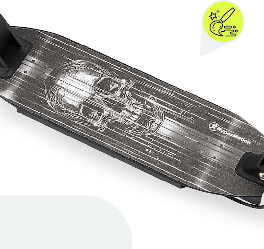 HyperMotion Kinderroller Klappbar Skyline 2-Rad für 6+ Jahre Jahre Schwarz