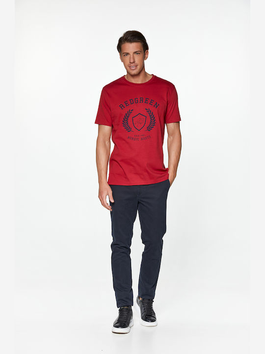 Redgreen T-shirt Τύπωμα Nordic Roots Κόκκινο