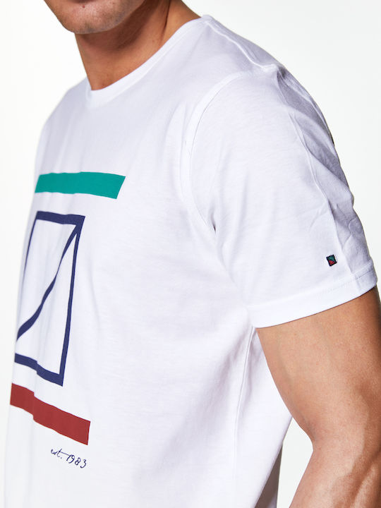 Redgreen T-shirt Τύπωμα Big Rg Logo Λευκό