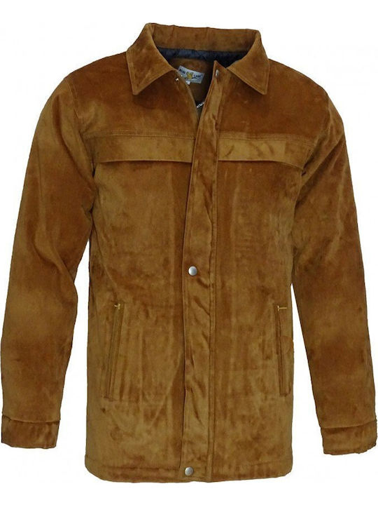 Blue Lake Herren Jacken Jacke Suet Blue Lake Stoff Baumwolle 90 % 10 % Elast Flokos Futter Kapitonierte Batya Glaswolle Tabac Braun