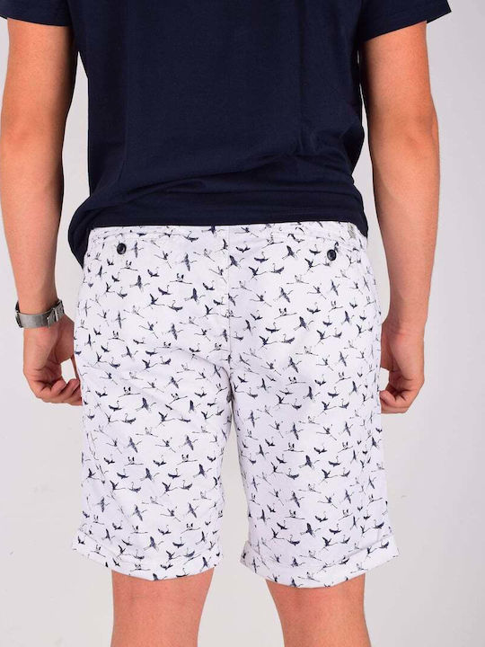 Dstrezzed Herren Shorts Seitentaschen Chino Flamingo All Over Print Normale Passform Dst515071 118.100