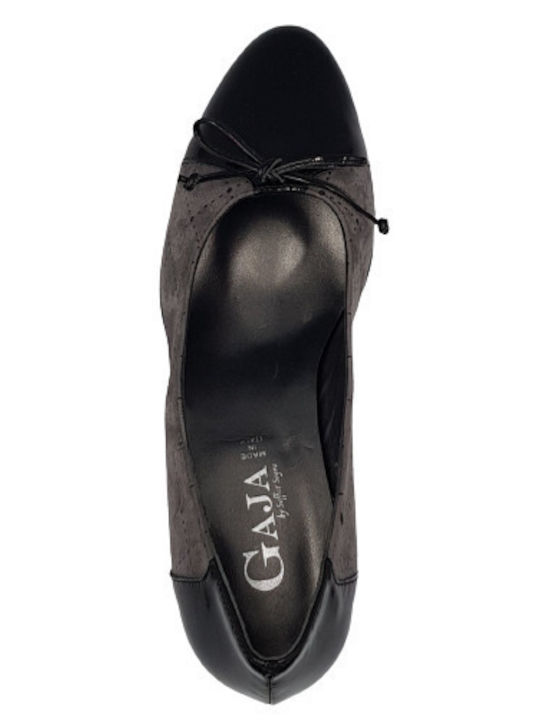 Soffice Sogno Γόβα Μαύρη Γκρι 6161 Black