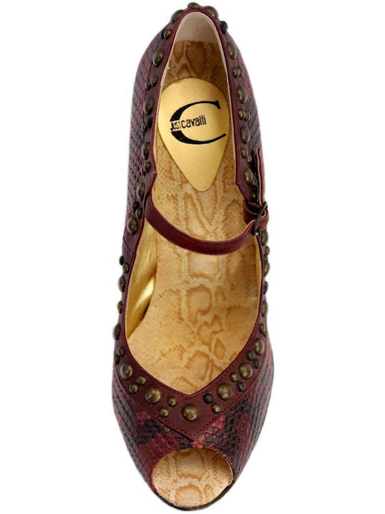 Женски Летни Платформи Just Cavalli Бордо 678286-rdo