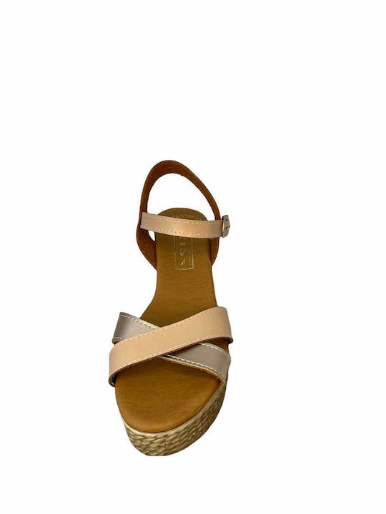 Platforme Damă Picioroangă Elshoes Cupru