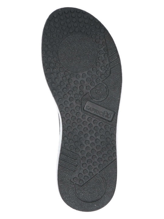 Caprice Leder Damenplattformen Schwarz 9-27202-28