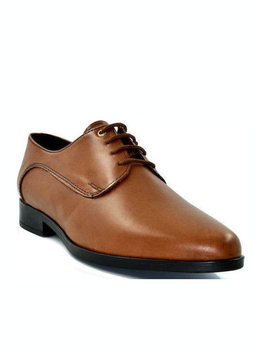 Nikolas Δερμάτινα Γυναικεία Oxfords Κάμελ 404