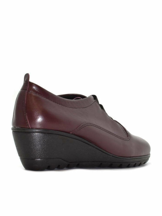 Nikolas Damen-Oxfords Leder Damen-Oxfords Burgundische