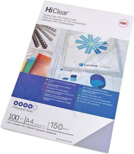 GBC Plastic Sleeve for Documents A4 with Holes 150mic