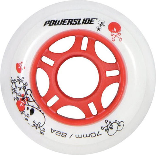Powerslide Men Kids 76mm/82a 4-pack Inline Skate Wheels 905177/76