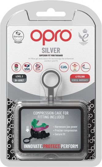 Mouth Guard Opro Silver Edition V2 Self Fit Pink Green